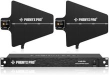 Phenyx Pro PAS-225X UHF Wireless Antenna Distribution System Bundle, Active Directional Antennas, 8 Outputs + 2 Cascade Ports, 160ft Long Coverage, for Stages and Live Shows