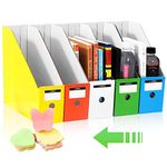 HINATAA File Magazine Holder, Multi-Color File Holder Ultra-modern Simple Style Storage Organizer Sorter Storage Shelf excellent for School Dormitory,Office,Home Files Storage