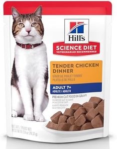 Hill's Science Diet Adult 7+, Senior Adult 7+ Premium Nutrition, Wet Cat Food, Chicken Stew, 2.8 oz Pouch, Case of 24