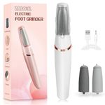 Electric Callus Remover for Feet, Professional Rechargeable Foot File Kit for Hard Dead Dry Cracked Skin Heels Care,Effective Pedicure Tools with Replacement Roller Heads Storage Bag