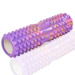 Strauss Grid Foam Roller, 33 cm, (Multicolor Purple)