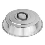 RunTo Griddle Accessories 12 Inch Round Stainless Steel Basting Cover - Cheese Melting Dome and Steaming Cover, Best for Use in Flat Top Griddle Grill Cooking Indoor or Outdoor