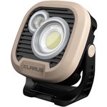 klarus WL3 Camping Light Magnetic Work Light, 1500 High Lumens, 13500mAh High Capacity, 6 Light Modes, Rechargeable Portable LED Lights for Work, DIY, Emergency, Car Repair & Camping - Khaki