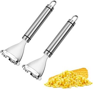 corn peeler 2pcs stainless steel cob stripper for corn on the cob kernel cutter remover tool magic planer thresher good grips handle sharp blade kitchen gadgets