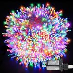 Tcamp Christmas Lights Outdoor Indoor String Lights 66FT 200 LED Christmas Tree Lights Memory Function, 8 Mode Fairy Light String Bedroom Holiday Patio Lights Decor [5 Sets Connectable] (Multicolor)