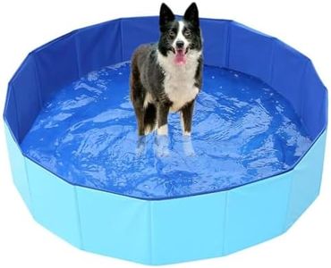 Pet Bathing Station, Collapsible Blue Grooming Tub, Heavy-Duty Wash Basin, Practical Travel Bathtub, for Home, Apartments, Hotels, Medium,Small Pets