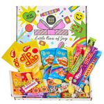 BON BAG - Retro Sweets Gift Box Selection. All Vegan Sweets Hamper Box Packed With Old School Retro Candy. Great For Kids, Birthday Gifts For Women And Men, Halloween, Christmas, Thank You And More