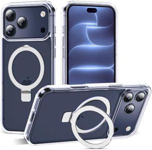 SKYLMW Compatible with iPhone 18 Pro Max Case with Stand,Clear