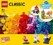 Lego Classic Creative Transparent Bricks 11013 Kids’ Building Kit (500 Pieces)