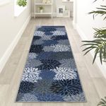 Homcomodar Carpet Runners for Hallways 65x240cm Long Hallway Rugs Low Pile Kitchen Rug Washable Entryway Runner Rugs Non Slip Runner Rug for Bedroom Laundry Room