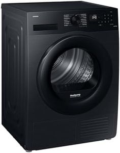 Samsung Wärmepumpentrockner, 9 kg, EEK: A+++, Wäschetrockner mit WiFi-SmartThings-App, Hygiene-Programm, Air Refresh, Knitterschutz, Schwarz, DV91CGC2A0ABEG