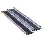Aidapt Telescopic Channel Ramp – Mobility Ramps for Scooters, Cars, and Rollers – Robust Construction – Foldable Wheelchair Ramp – Lightweight and Portable (7 Feet)