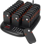 Retekess TD175P Restaurant Pager System Buzzers, Pagers for Restaurants, 3280 ft, Set with Vibration, Flashing and Buzzer, 30 Order Buzzers for Restaurant, Food Court, Firms
