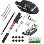 CHUMXINY Bike Repair Kit, Bike Tire Repair Tool Kit Contains 16-in-1 Tool, 120Psi Mini Bicycle Pump, Bicycle Tire Patch Kit, Used for Mountain Bike and Road Bike.