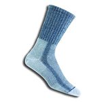 Thorlos Unisex LTH Light Hiking Thick Padded Crew Sock, Denim, Large