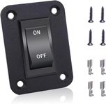 Taiss On-Off Switch 12V 20A 4 Pins DPST Rocker Switch Panel RV Light Switch For RV Trailers Camper Boats KCD2-7-201-B1-DZ-BZ