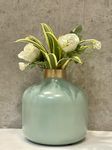 Urban Born Metal Flower Vase for Home Decor and Living Room Vintage Decor Antique Decor for Home Décor