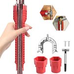 BDHI 8 in 1 Sink Faucet Installer Multifunctional Faucet Wrench Tool Water Pipe Spanner for Toilet Bowl Bathroom Kitchen Plumbing(D23-1)