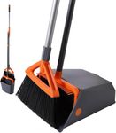 Dustpan and Brush Sets, 2 in 1 Upgraded Large Capacity Dustpan with Comb Teeth, Suitable for Cleaning Home Gardens, Outdoor Parks, Streets, School Leaves, Dust, etc.