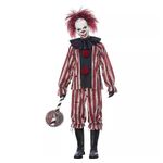 Men's Nightmare Clown Costume Large Red