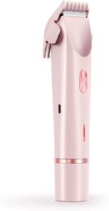 DISIPAI 2025 New Bikini Trimmer for Women,Dermave Bikini Shaver,2-in-1 Electric Razors for Women (Pink)
