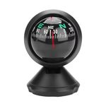XINLIYA Car Compass, Vehicle Compass Ball with Bottom Stick, Dash Mount Adjustible Automotive Interior Accessories for Navigation Hiking Direction Guidance, Universal for SUV, Truck, RV and More
