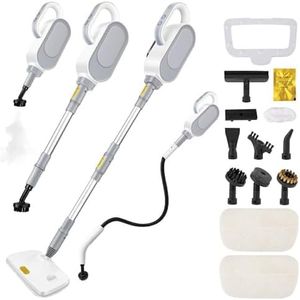 Steam Mop, 13-in-1 Powerful Handheld Steam Cleaner with 13 Accessories, 500ML Removable Tank, 23FT Power Cable, Detachable Steam Mops for Floor Cleaning, Tiles, Windows, Tile Grout, Carpets, Furniture