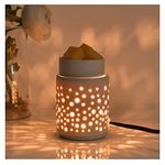 nawaza Ceramic Wax Melt Warmer,Candle Wax Warmer,2-in-1 Electric Wax Melter and Fragrance Warmer for Scented Candle Wax Burner as Gifts for Mom Grandma Women(dot)…