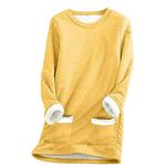 Subscriptions On My Account Login Women's Thermal Pullover Sweatshirt 2024 Winter Fleece Lined Shirts Long Sleeve Tunic Sleepwear Tops with Pockets Black of Friday Deals Now