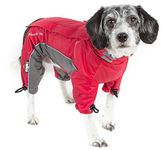 DOGHELIOS 'Blizzard' Full-Bodied Comfort-Fitted Adjustable and 3M Reflective Winter Insulated Pet Dog Coat Jacket w/Blackshark Technology, Small, Cola Red