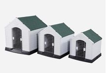 Mighty Plastic Pet Kennel House Weatherproof For Indoor And Outdoor Pet Shelter (427)