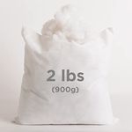 Nemcor Polyester Fill Stuffing 900g in Two Bonus 21 x 21 inch Pillow Inserts – 2LBS (32 oz), Great Filler for Décor Pillows and Pet Beds, Polyfill Stuffing for Stuffed Animals and Crafts, White