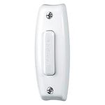 Broan-NuTone PB7LWH Doorbell Kit, Lighted Rectangular Pushbutton for Home, 1" x 1" x 1", White