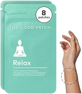 The Good Patch Relax Patches, Supports Relaxation, Natural Patch with Ashwagandha, Ginger Root, Plant Powered Wearable Wellness, Sustained Release (8 Total Patches)