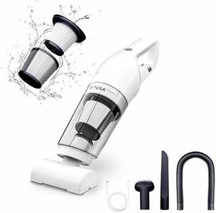 Tusa Cordless Vacuum Cleaner, Portable High Power Brushless Motor Vacuum Cleaner. Powerful Suction - for Car, Pet Hair and Home Cleaning (V2) White