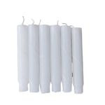 Candlestock Hippie Drippy Drip Candles - Pack of 6 Dripping Taper Candles - Wine Bottle Melting Candles (White)