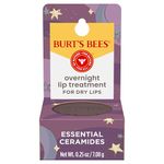 Burt's Bees 100% Natural Overnight Intensive Lip Treatment, Ultra-Conditioning Lip Care, 0.25 ounce
