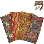 Eye Pillow "Pack 4 Hippie". Lavender and Rice Seeds. For Yoga, Meditation, Relaxation, Eye Rest