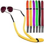 6 Pcs Floating Sunglass Straps,Adjustable Eyewear Retainer,Eyeglass Holder Safety Strap Rope Cord for Swimming, Surfing Outdoor Safety Glasses Lanyards,Colorful 6 Pack