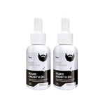 ForMen Beard Growth Oil | Jojoba Oil, Vitamin E | Promotes Beard Growth, Shine And Thickness | 100% Natural Beard Oil (Pack Of 2)