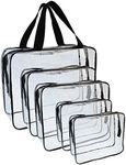 Wobe 5 Packs Clear Cosmetics Bag Ma