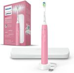 PHILIPS Sonicare Electric Toothbrush with DiamondClean Brush Head, Phillips Sonicare Rechargeable Toothbrush with Pressure Sensor, Travel Case, Sonic Electronic Toothbrush (Pink)