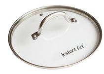 Instant Pot Tempered Glass Lid for (23 cm) for 5.7L Pot, Transparent/Green
