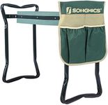 SONGMICS Garden Kneeler Seat with EVA Kneeling Pad and Tool Pouch UGGK49L