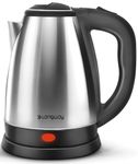 Longway Kestro 2 Liter Electric Kettle with Stainless Steel Body for Boiling (Black & Silver, 1500 Watt)
