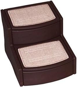 Pet Gear Easy Step II Pet Stairs, 2 Step for Cats/Dogs up to 75-pounds, Portable, Removable Washable Carpet Tread, No Tools Required,