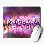 iKraft Purple Sparkles Printed Non -Slip Rubber Mousepad- Unique Design Mouse Pad for Laptop and Computer