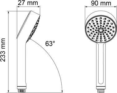 Mira Beat Shower Head – Chrome Finish