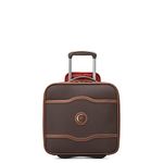 DELSEY Paris Chatelet 2.0 Softside Luggage Under-Seater with 2 Wheels, Brown, Carry-on 16 Inch