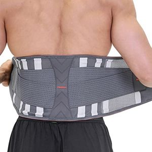 PROIRON Back Braces Lumbar Supports for Lower Back Pain with 7 Stays Breathable Back Support Belt for Men/Women Anti-skid lumbar support belt with Lumbar Pad, Lower Back Pain Relief for Herniated Disc, Sciatica-M